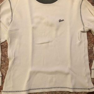 Guess white thermal long sleeve